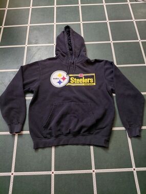 NFL Pittsburgh Steelers Black Hoodie with Yellow Logo